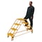 Vestil 3.33 ft Grip Strut Steel Stepladder W/ Casters LAD-DD-P-18-4-G - alternate 5